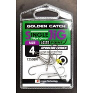 Гачки для лову риби, GC Single Jig 1259, 10шт/уп, колір BN, №4